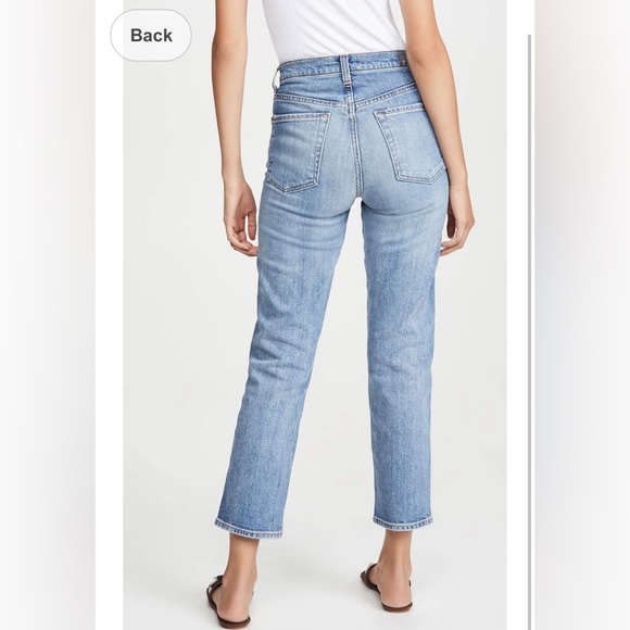 7 For All Mankind - NWT Edie Crop Straight High Waisted Jeans - Picture 2 of 9